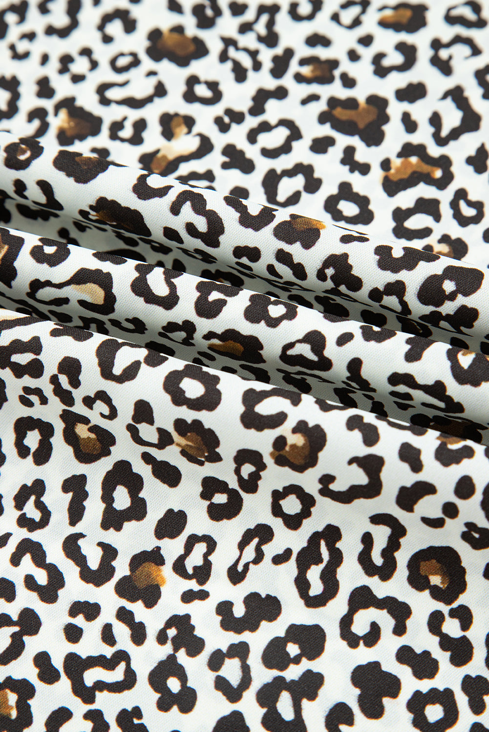 Plus size mini-jurk met knoopsluiting V-hals luipaard of bloemenprint losse pasvorm