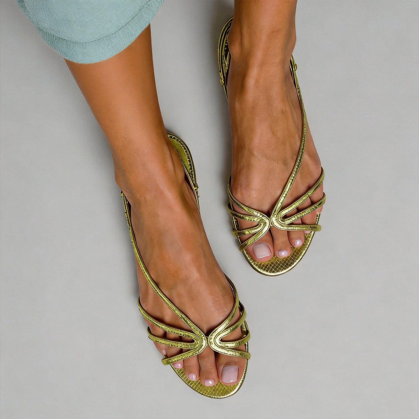 Braided Open-Toe Roman Sandals