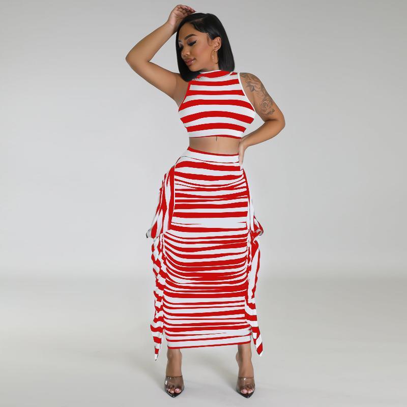 Zebrapatroon tweedelig set