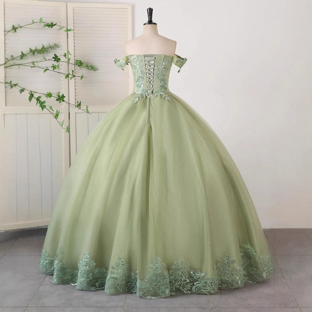 Elegant One-Shoulder Evening Gown