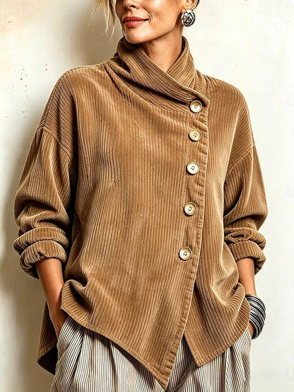 Irregular Corduroy Top