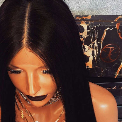 Synthetic Front Lace Wigs High Qualiyt Long Straight Hair