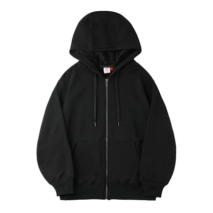 Casual zip-up hoodie