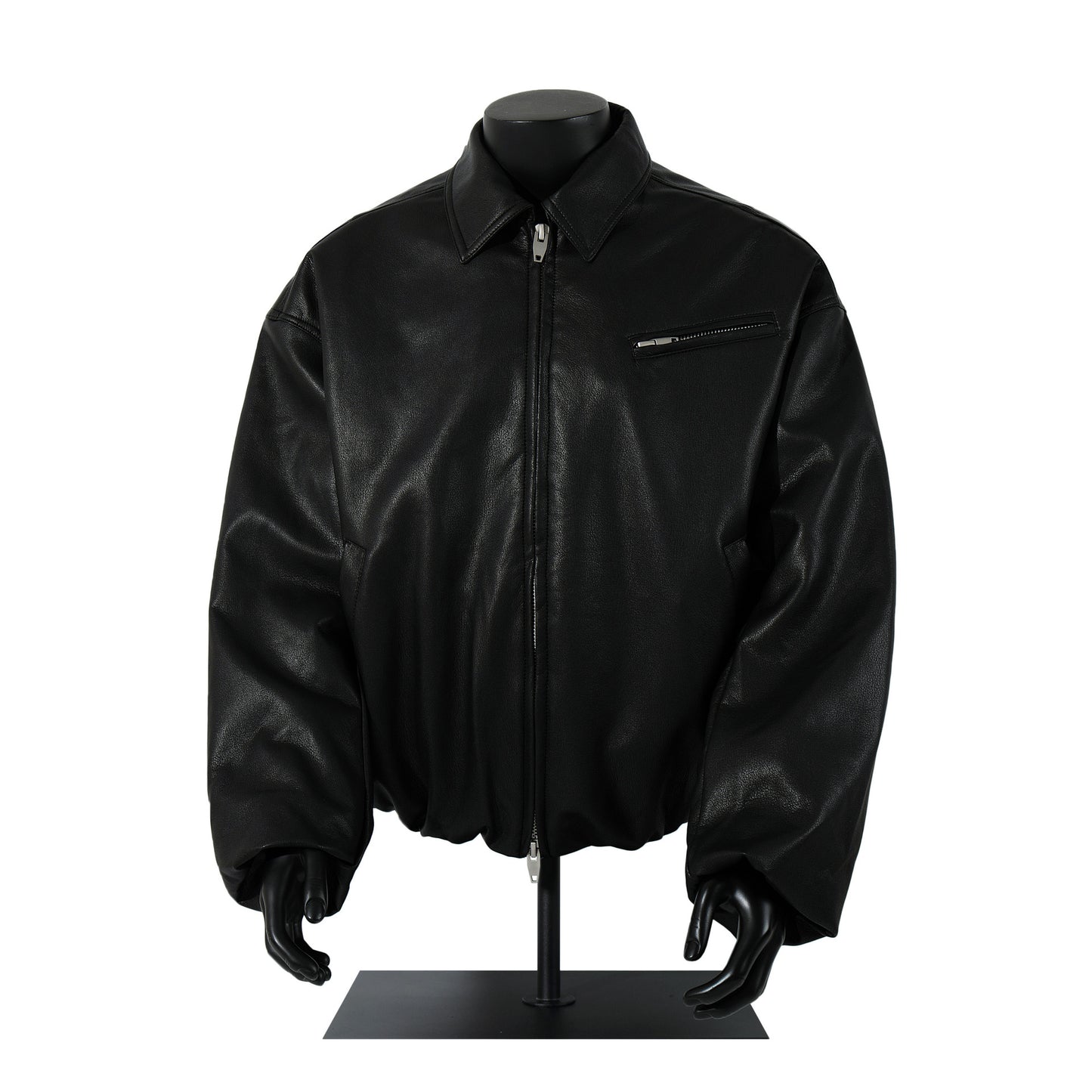 Leather jacket and cotton jacket