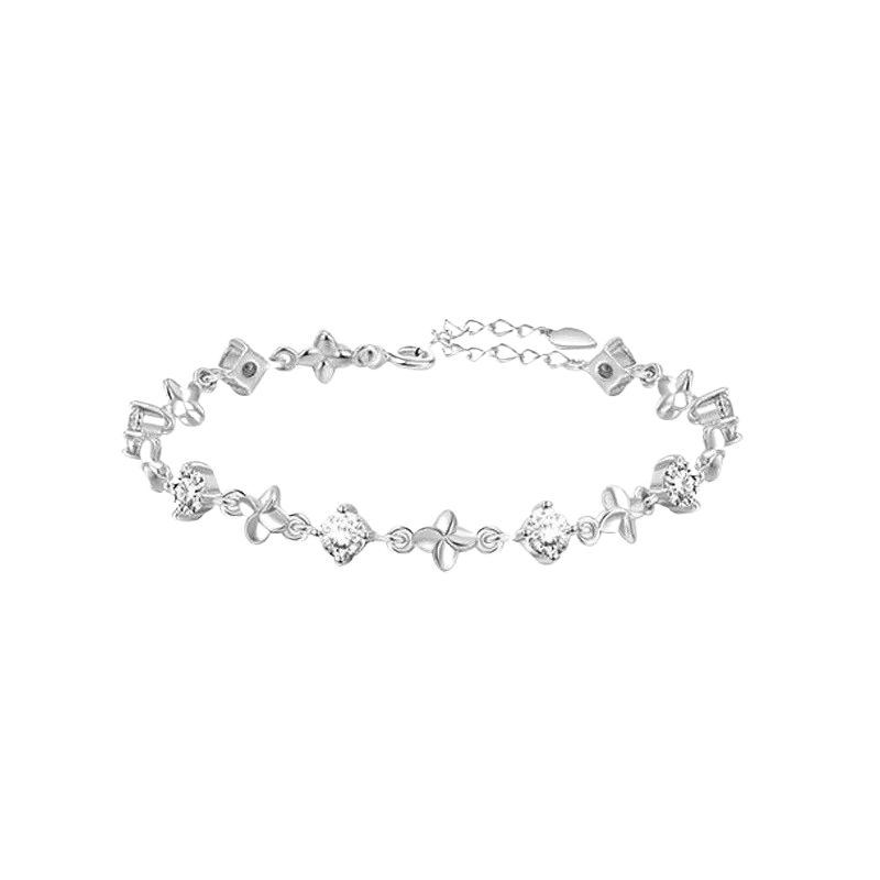 Sterling Silver Diamond Accent Bracelet