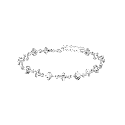 Sterling Silver Diamond Accent Bracelet