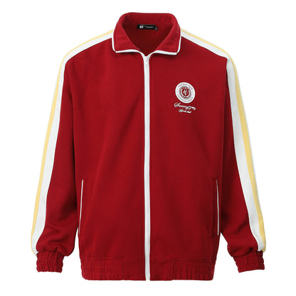 Splicing contrasting cardigan sweatshirt