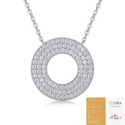 S925 Sterling Zilveren Twin Hoogwaardige Ketting Niet-vervagende Moissanite