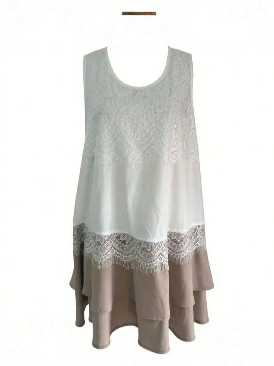Sleeveless Bohemian Tiered Cake Dress for Women