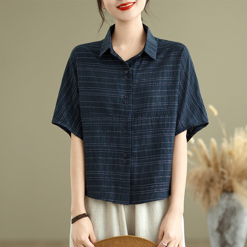 Loose Batwing Shirt Top for Women