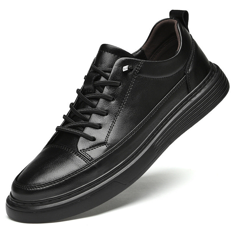 Men's Cowhide Leather Casual Slip-On Shoes