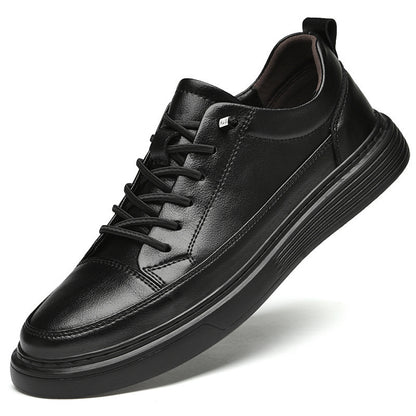 Men's Cowhide Leather Casual Slip-On Shoes