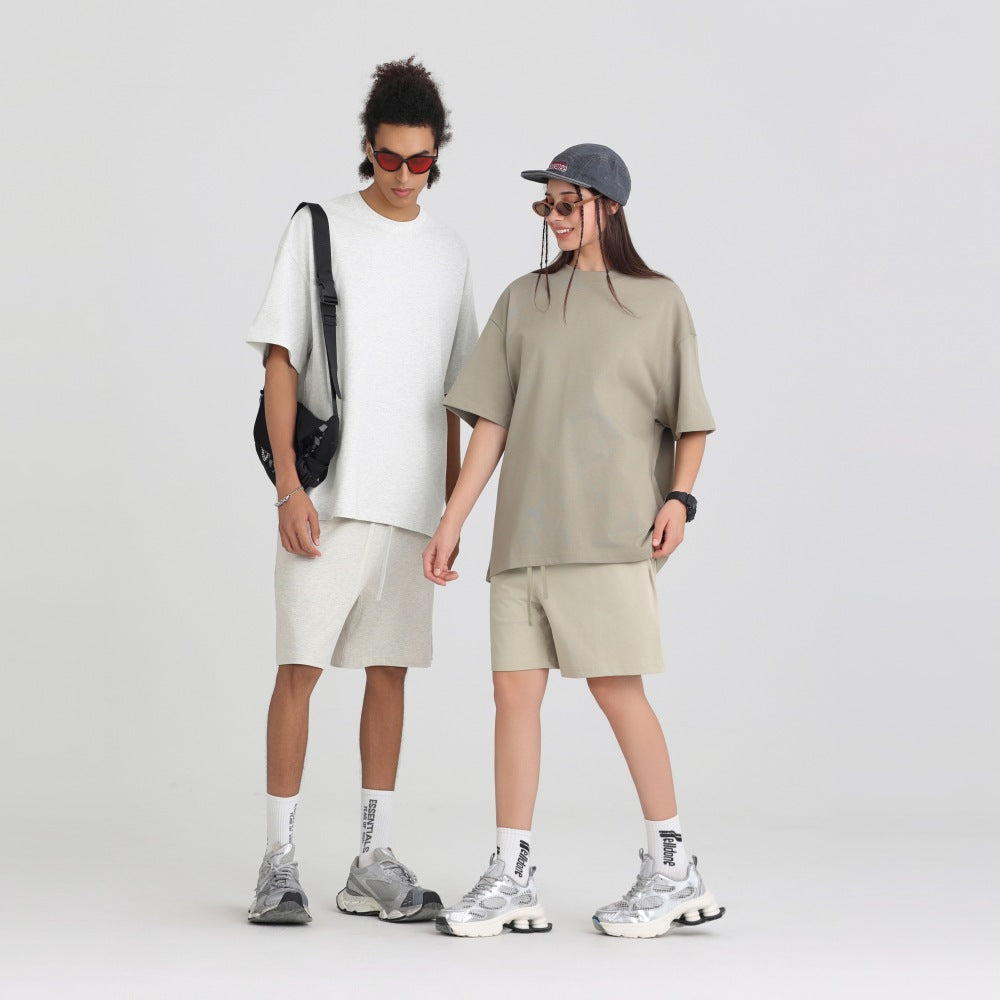 American-Style Small-Neck Short-Sleeve T-Shirt for Men