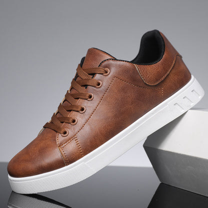 Modieuze veelzijdige casual heren PU sneakers met ronde neus