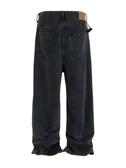 Heren jeans met wijde pijpen
