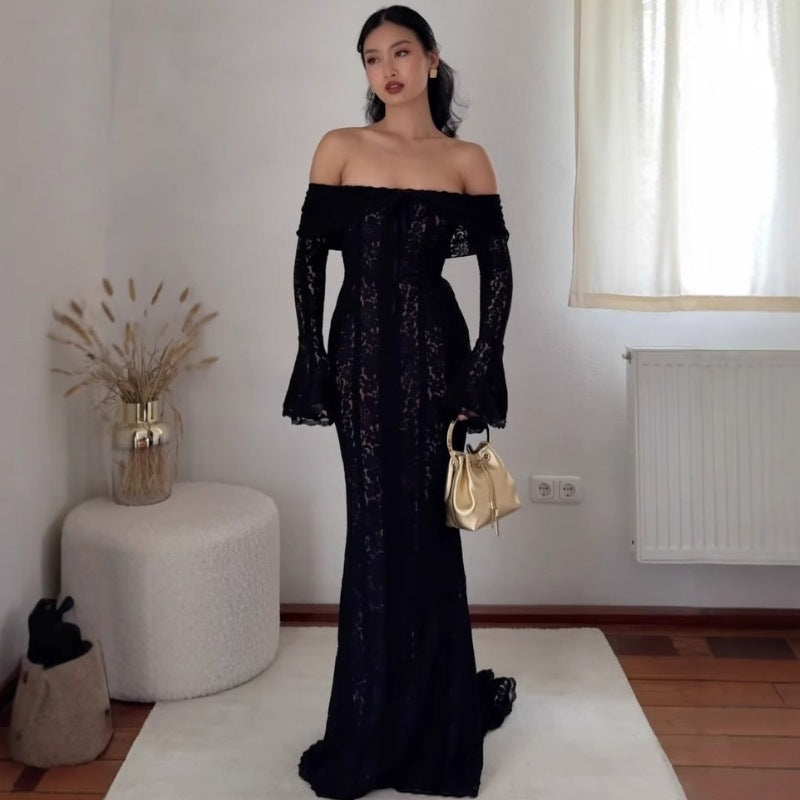 Elegant Lace Long Dress