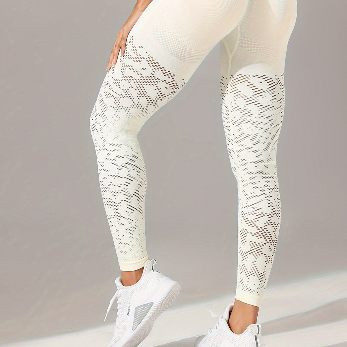 Self-improvement jacquard sport yoga suit
