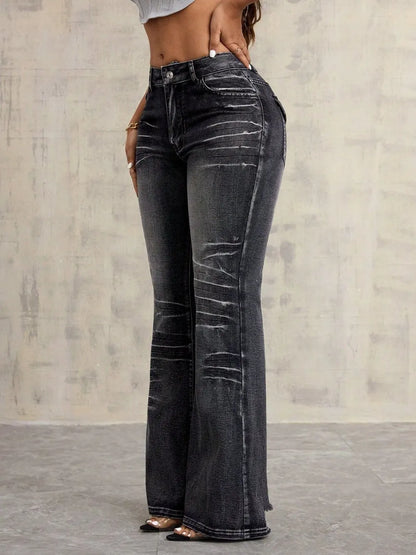 High Waist Bootcut Jeans Voor Dames