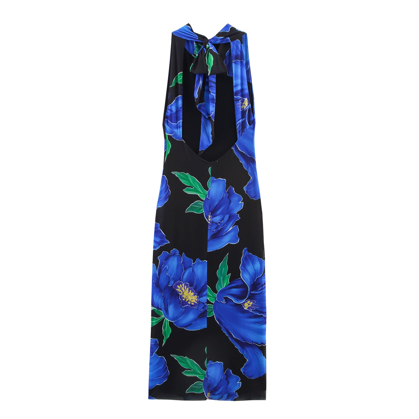 Women's Clothing Printed Draped Dress