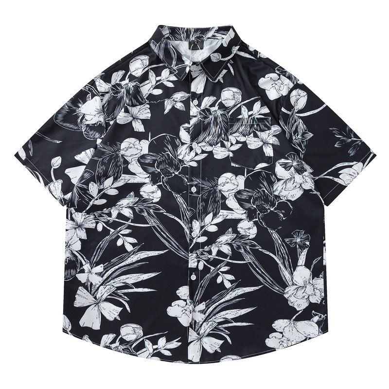 Men's  Sleeve Breathable Casual Handsome Short Sleeve Jacket Trendy