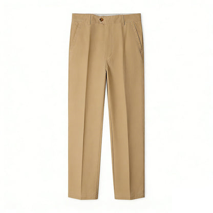 Men's Straight-Leg Cotton Casual Pants