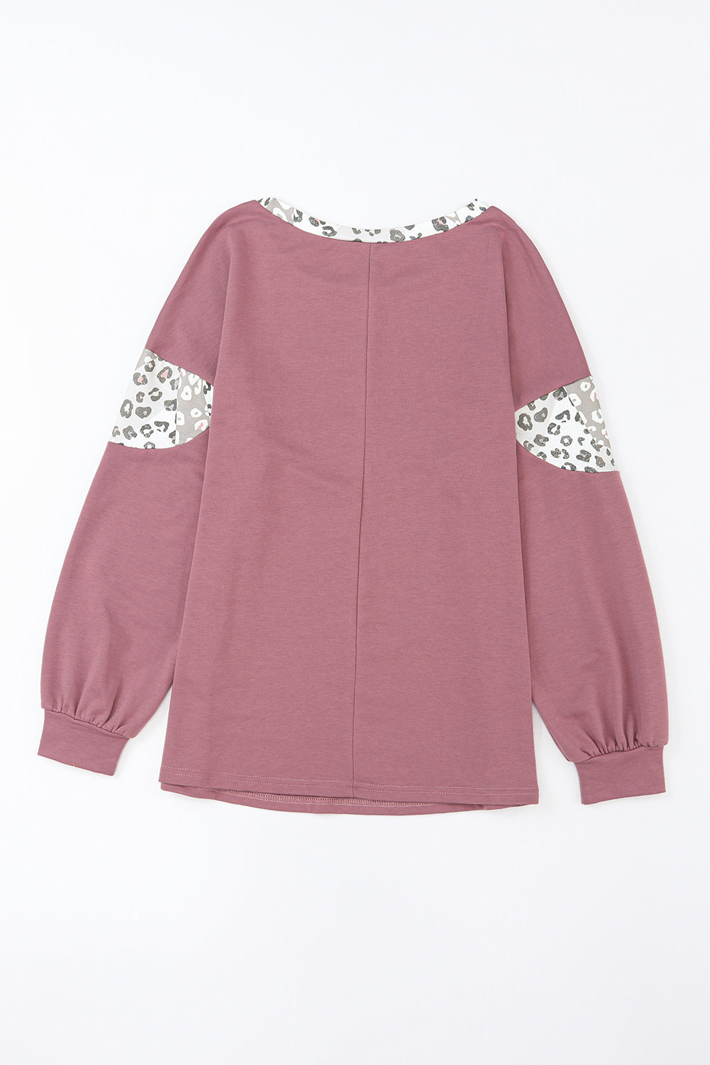 Leopard Animal Print Patchwork Top
