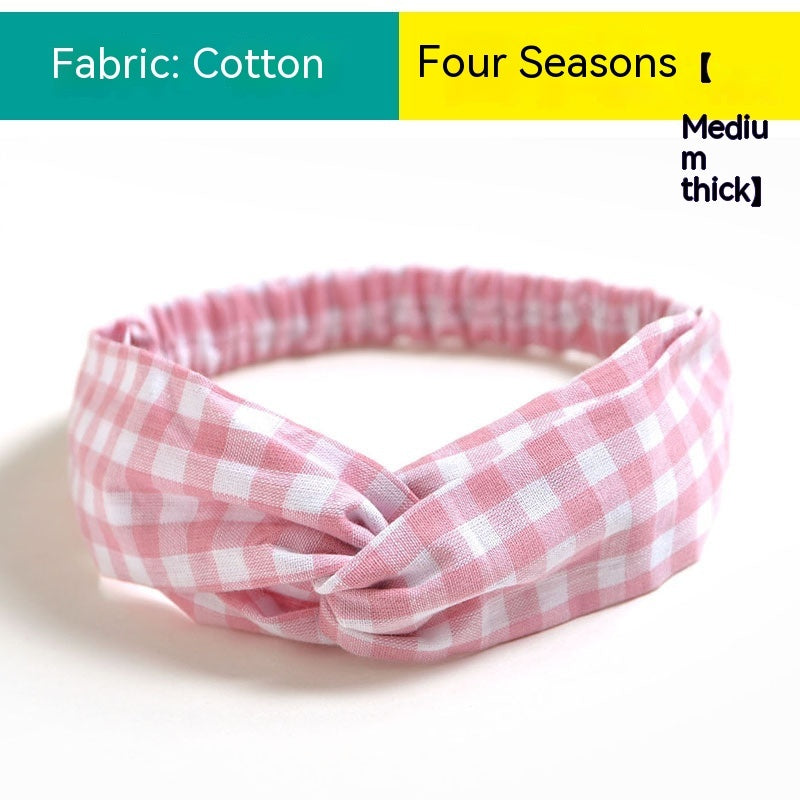 Elastische gekruiste chiffon hoofdband in Boheemse stijl