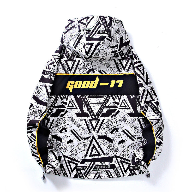 Trendy heren jas met print