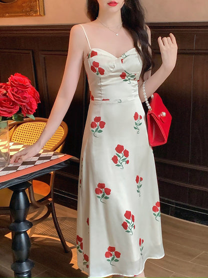 High-end Temperament rode jarreteljurk plus vest