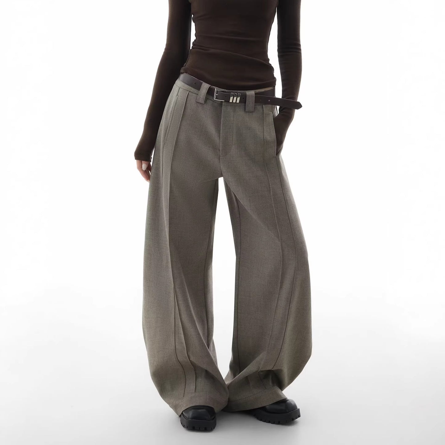 Vintage Design Oversized Drapey Casual Pants