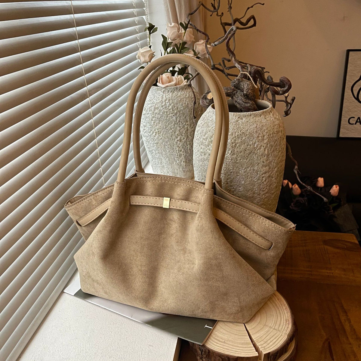 Womens Retro Shoulder Tote Bag
