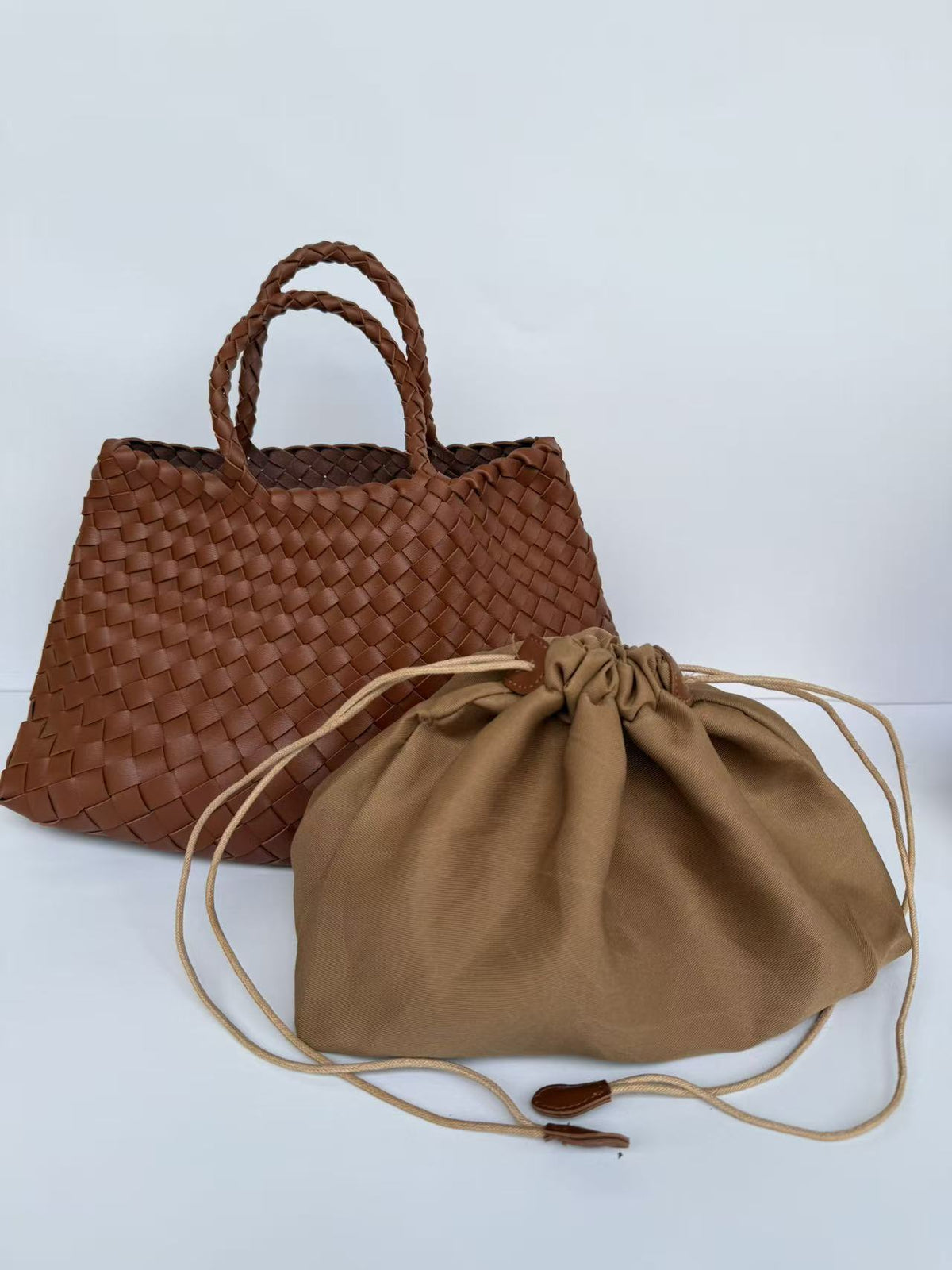Niche Design Light Luxury Simple Handbag Woven Vegetable Basket