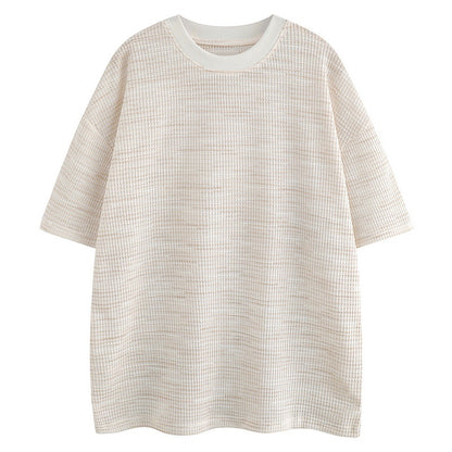 Men's  Clean Fit Trendy Draped Mid-sleeve
