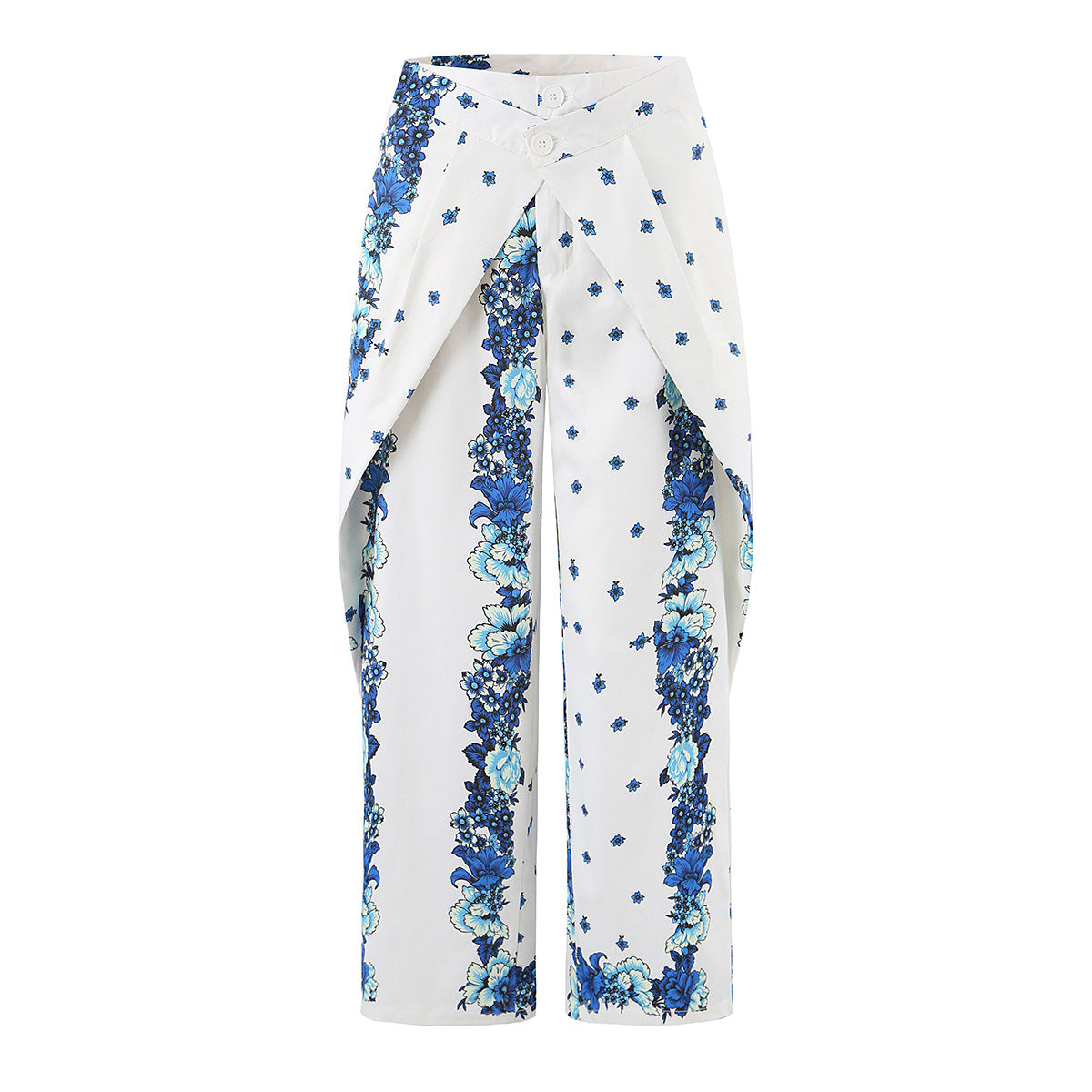 Floral Print Crop Top and Pants Set, Boho Style, Summer Outfit, Allover Print, Sleeveless, Fitted, Casual Wear