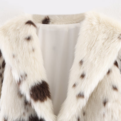 Streetstyle jacket van kunstbont en pluche