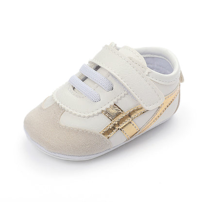 Rubberen antislipzool unisex babyschoenen met klitteband sluiting