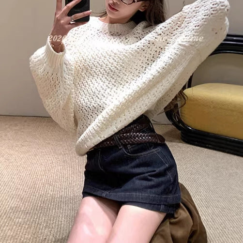 Casual Solid Color Belted A-line Mini Skirt Made Trendy Look