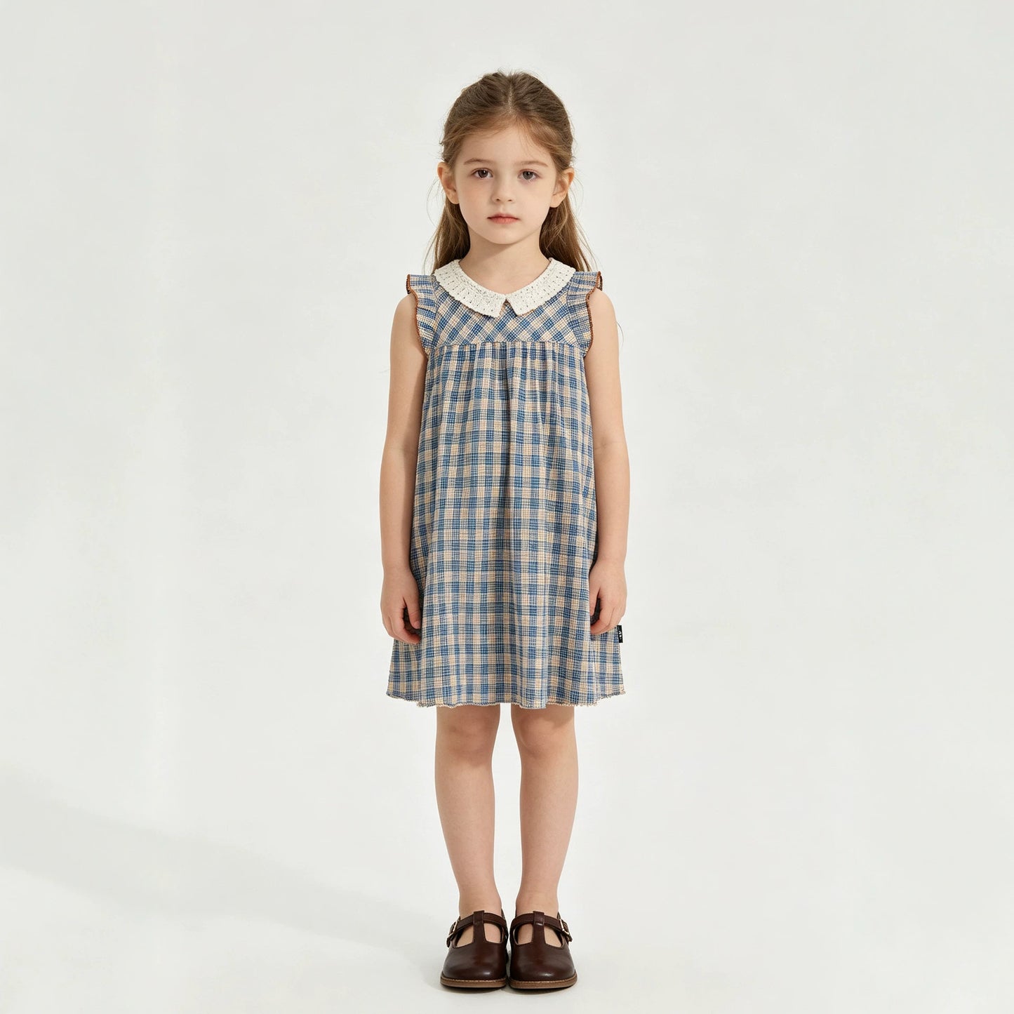 Cute Checkered Dress for Kids