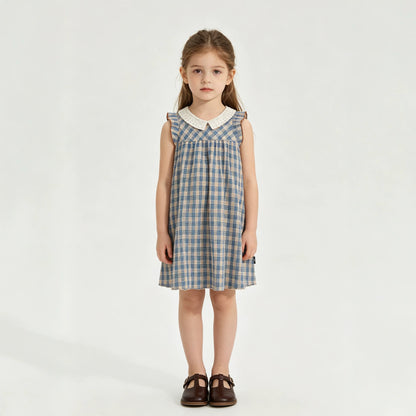 Cute Checkered Dress for Kids