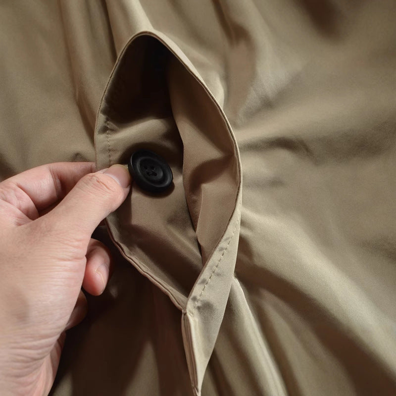 Mid-length trench coat