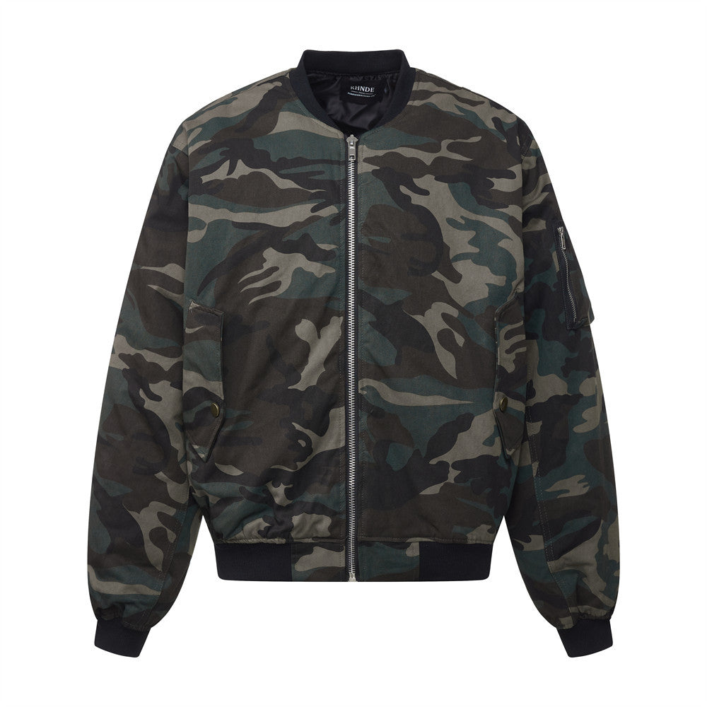 Camouflage katoenen jacket voor heren