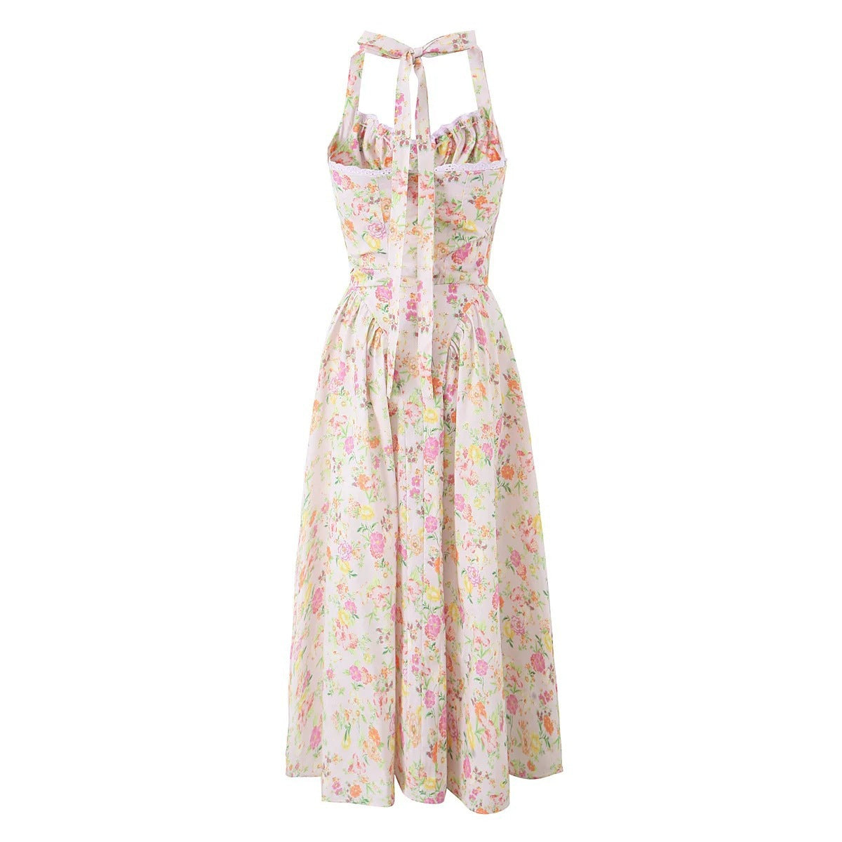 Backless mid length dress