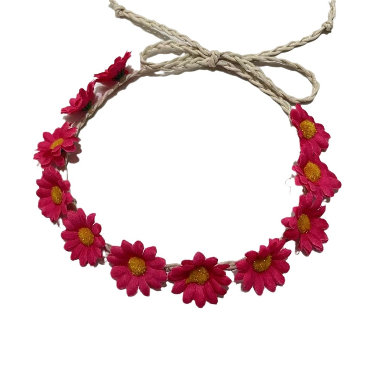 Zonnebloem Bohemian Vlecht Haarband