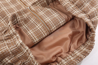 Amerikaanse geruite unisex honkbaljas revers PU-leer