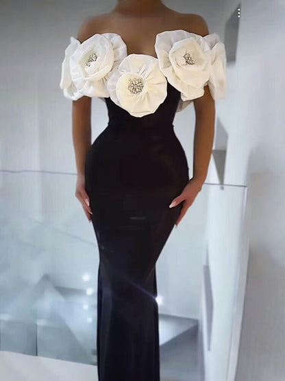 Elegant Off-Shoulder Bandage Dress