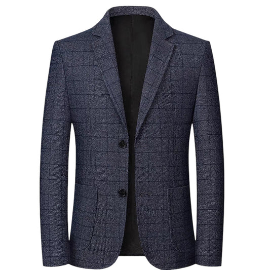 Plaid suit jacket