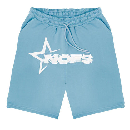 Short Sleeve Top for Men and Women, Street Hip Hop Punk Letter Print T-Shirt and Shorts