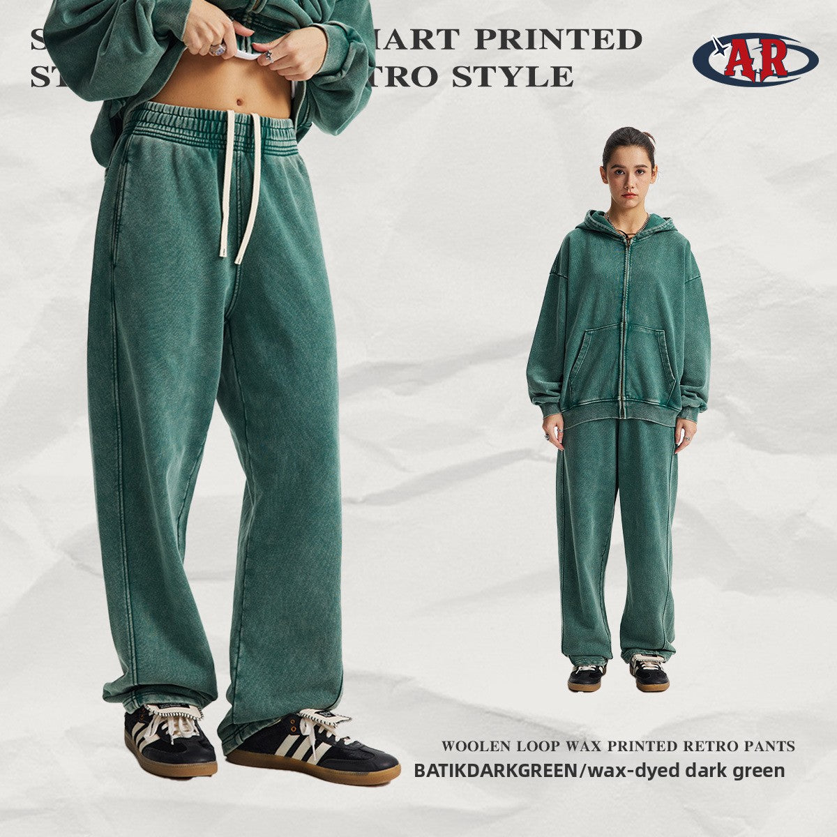 Men's Vintage Washed Cotton Long Pants
