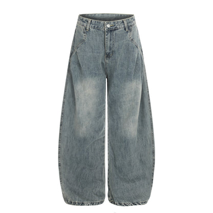 Distressed Loose Casual Pants Trendy Knife-Edge Jeans