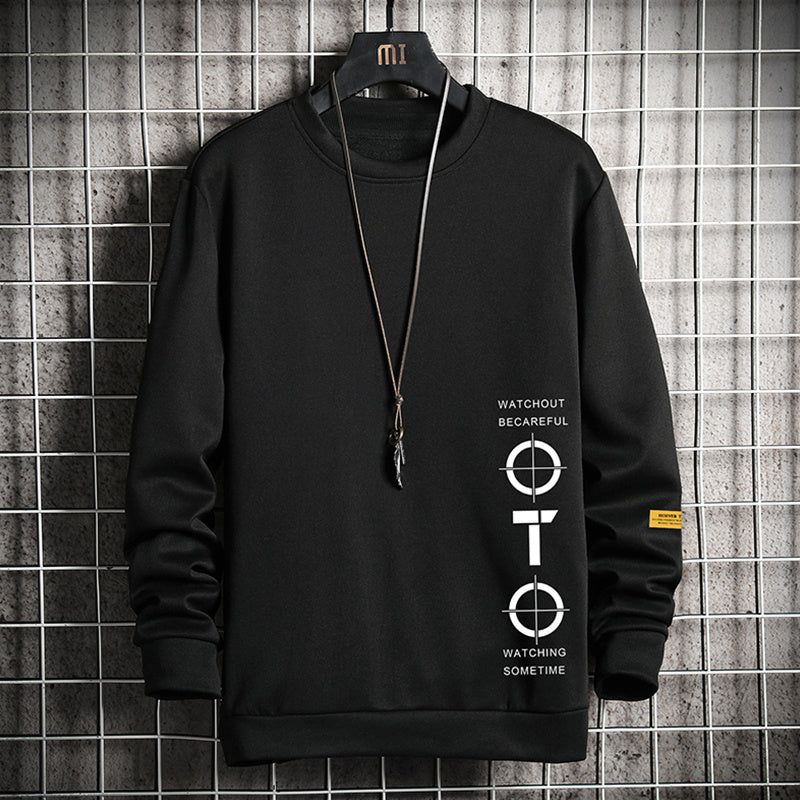 Heren Sweatshirt Met Lange Mouw En Bedrukking